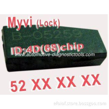 MYVI 4D 68 Car Key Transponder Chip 52XXX, Professional Aut